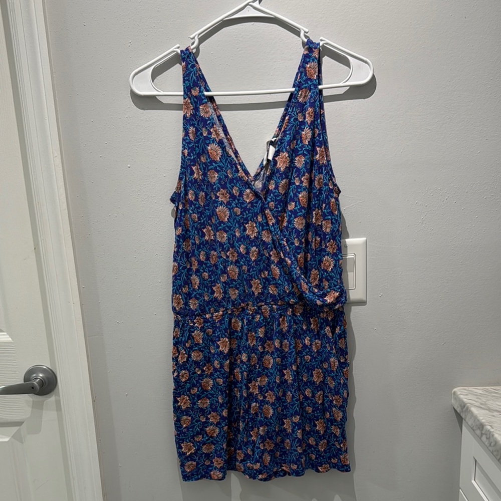 Forever 21 Blue and Orange Floral Dress